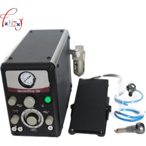 1pc G8 Desktop pneumatic double - end tackle micro - mounted jewelry engraving machine for gold tools 220V