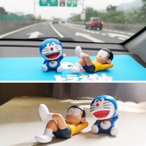 2Pcs/Set Anime Cartoon Dolls Car Dashboard Ornaments Cute Car Interior Toys Fashion Car Decoration Accessories for Girls Gift