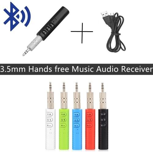 3.5mm free Music Audio Receiver Adapter Aux Jack Bluetooth-compatible Car Kit Hands Auto AUX Kit for Speaker Headphone