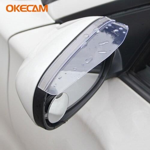 2pcs/pair Car Rearview Mirror Rain Eyebrow 3D Stickers for Mercedes W203 W204 W211 W210 W124 Amg W212 Cla W202 W205 W176 W220
