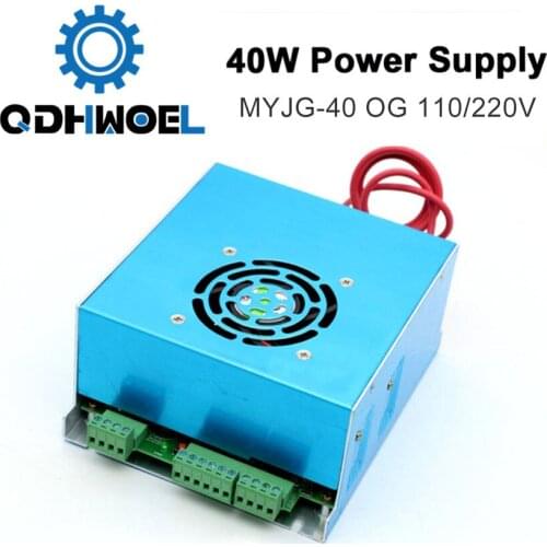 40W CO2 Laser Power Supply MYJG 40WT 110V/220V for Laser Tube Engraving Cutting Machine Model A