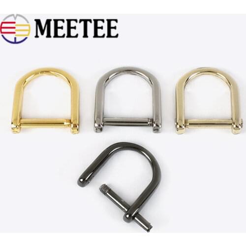 5/10/30pcs Meetee Bags O D Rings Belt BuckleS Hanger Horseshoe Handbag Leather Hardware Accessories G8-3