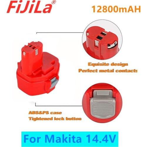 100% New PA14 12800mAh 14.4V NI-CD Power Tool Battery for MAKITA 14.4V Battery for Makita PA14,1422,1420,192600-1, 6281D,6280D