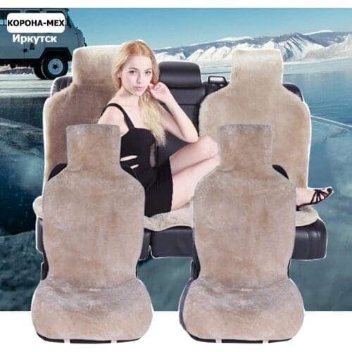 Australian sheepskin car seat covers universal car seat mat car sheepskin seat cover car accesories automobiles seat covers 1set