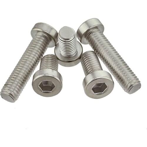 DIN7984 304 Stainless Steel M3 M4 M5 M6 Hexagon Socket Head Cap Screws With Low Head Hex Bolts
