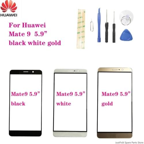 For HuaWei Mate 9 Mate9 5.9'' Mobile Touch Screen Outer Glass Front Glass Panel Replacement