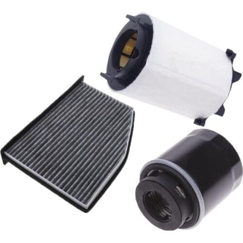 3PCS/SET Air Filter+Oil Filter+Cabin Filter ForVW Golf 6 MAGOTAN Sagitar Touran 1.4TSI For Audi A3 Skoda OCTAVIA/SUPERB II YETI
