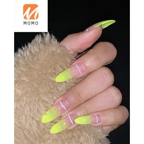 Fluorescent Color European and American Style Nail Stickers Trendy Cool Elements Disco Fried Street Manicure Handmade