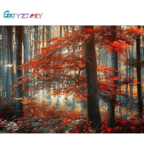 GATYZTORY Full Square/Round Diamond Painting Scenery 5D DIY Diamond Embroidery Mosaic Landscape Art Kits Home Decoration