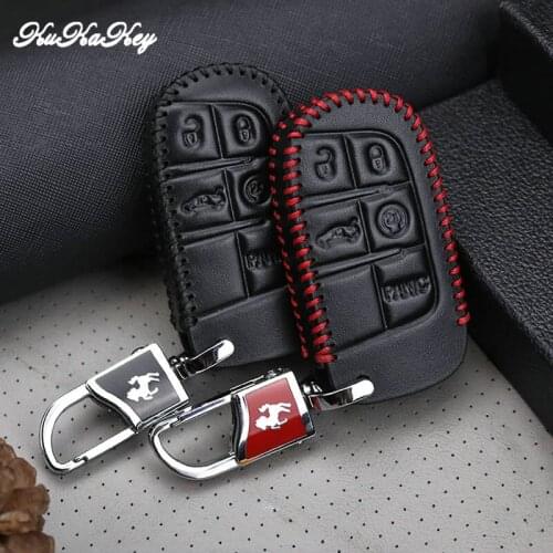 Car Key Case For FIAT Genuine Leather Key Shell Cover For Fiat Punto Bravo Palio Linea Freemont Grande Smart Key Bag Ring Holder