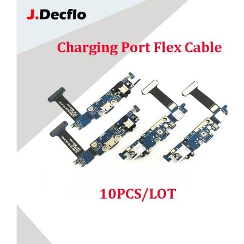 JDecflo 10Pcs/Lot USB Dock Connector Charger Charging Port Flex Cable For Samsung Galaxy S6 Edge Plus G920F G925F G9250 G928F