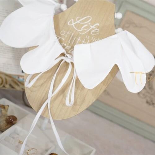 Beautiful wave new collar cotton Head Scarves Girls Warm big lace texture light Dark green weaving court design Raffle collar