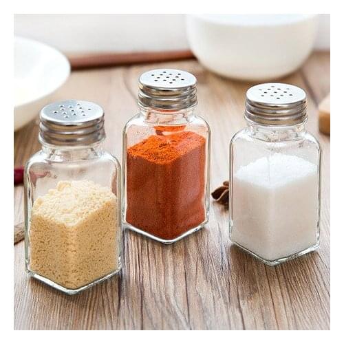 Kitchen Supplies Glass Seasoning Bottle Barbecue Seasoning Bottle Sealed Tank Pepper Bottle Spice Container Kitchen Tool