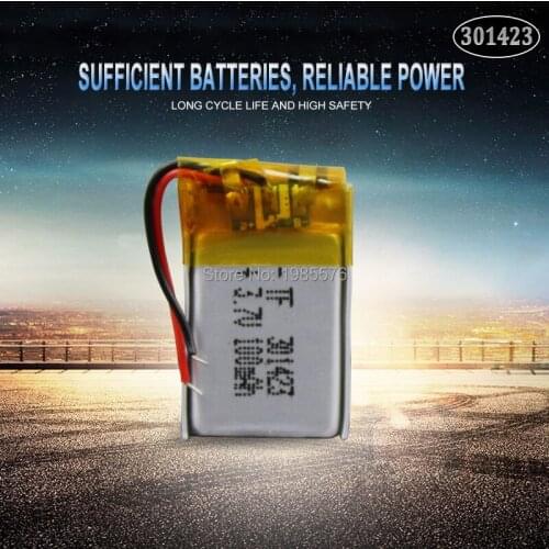3.7v 100mAh 301423 031423 polymer lithium battery li-po li-ion rechargeable battery