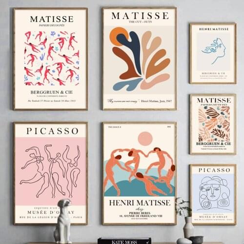 Matisse Abstract Line Girl Human Body Vintage Art Canvas Painting Nordic Posters And Prints Wall Picture For Living Room Decor