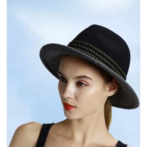 Fashion Autumn Winter Retro Adult Sun Hat Travel Caps Woolen Buckle Hats