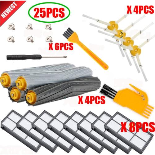 HEPA Filters Brushes Replacement Parts Kit for iRobot Roomba 980 990 900 896 886 870 865 866 800 Accessories Kit