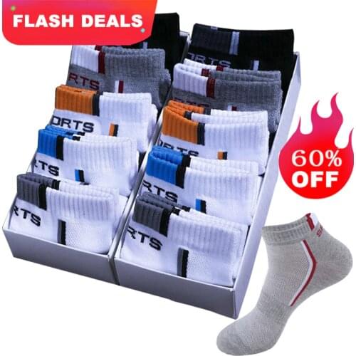 Socks Men 10 Pair High Quality Men Ankle Socks Breathable Cotton Sports Socks Mesh Casual Athletic Summer Thin Cut Short Sokken