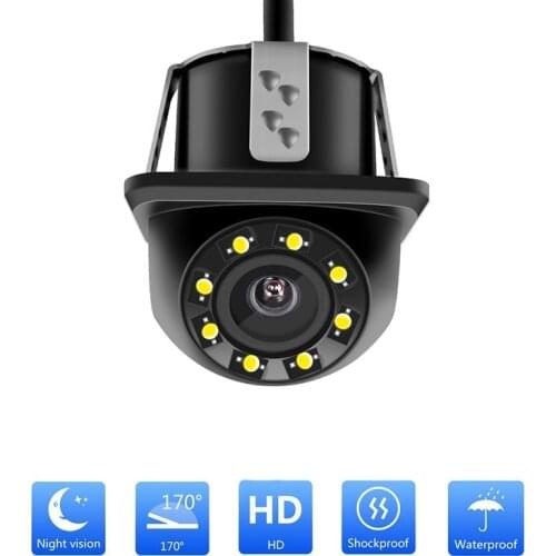 NEW HD LED Night Vision Car Rear View Camera With Light 170 Degree Viewing Angle Front Rearview Camera Reverse Parking Camera