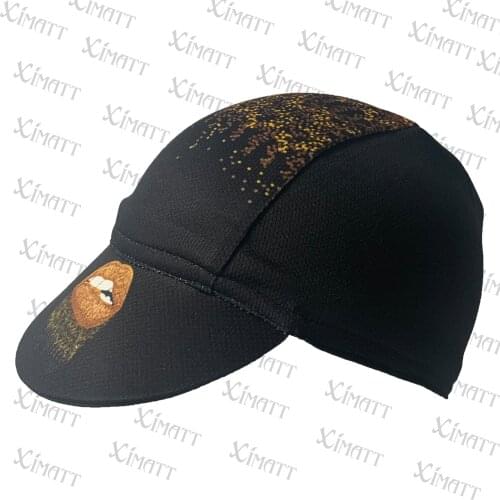 New Style Summer Biting Lip Polyester Cycling Caps Black Beer Color Quick Drying Men And Women Wear Road Bike Hat 2021