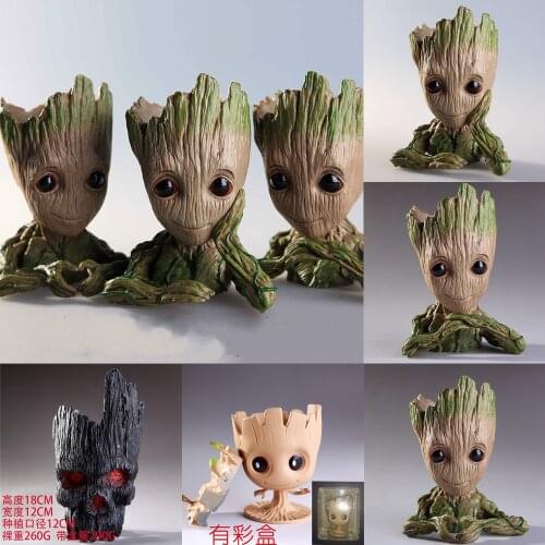 Resin Outdoor Flower Pot Big Planter Pots Cartoon Design Garden Succulent Bonsai Pots Balcony Decorations