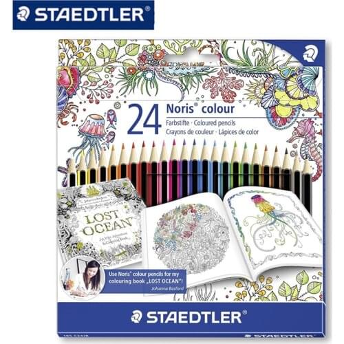 STAEDTLER 185 C24JB 24 colors Drawing colored pencils Stationery Office accessories School supplies