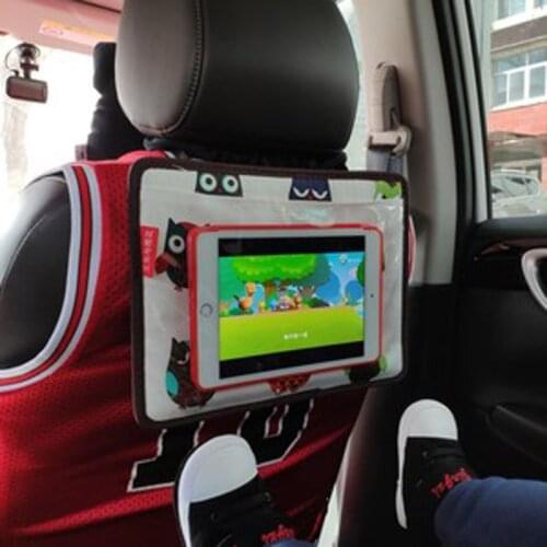 Universal Universal Car Headrest Phone Mount Bag Holder for Kids in Back Seat Tablet Stand for Samsung Xiaomi 3-11.5 Inch Smart
