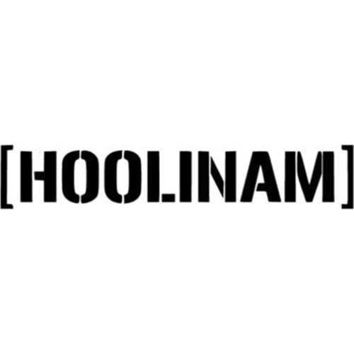 Black/Sliver Funny HOOLINAM Word Car Sticker Vinyl Decal for Auto Car Stickers Styling Decoration C315
