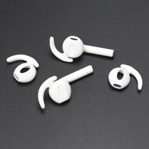 1 Pair Ear Pads For Airpods Sport Replacement Earbud Tips For Iphone Earphones Silicone Ear Caps Earphone Case Earpad
