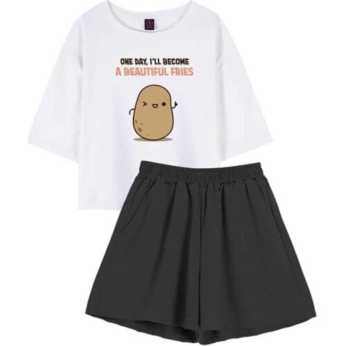 2pcs Set Women Summer Pajamas for Teen Girls Ladies Pajamas Sets Cotton Letter Printing Pjs Women Set Plus Size Female Suit