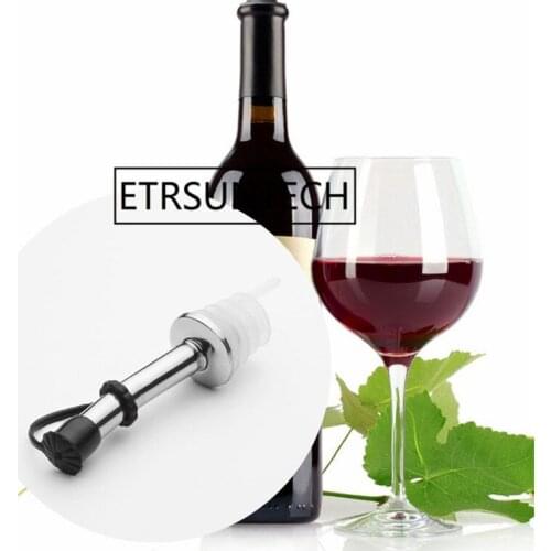 200pcs Stainless Steel Wine Dispenser Mouth With Mould Cocktail Whisky Bottle Pourer Barware Tools