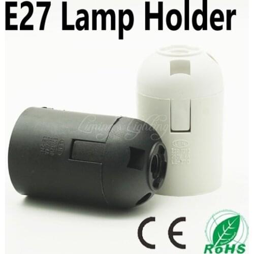 4pcs/lot 4A 250v CE E27 lamp base for led bulb energysaving light Plastic Socket Drop E27 Lamp Holder free shipping good quality