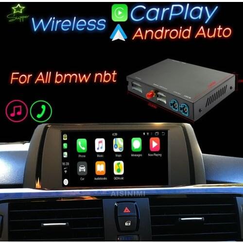 Aisinimi For BMW 1 2 3 4 5 6 7 series F30 F10 F34 F32 F33 F20 F02 F56 IOS Wireless Apple Carplay Android Auto Module Air play
