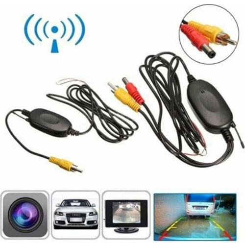 Wireless Video Transmitter Receiver RCA Color Video Connection Adapter Make A Wired Rearview Into Wireless 50M Stable Signal