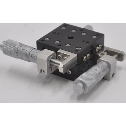 CHUO LD-447-R1 manual precision optical XY axis displacement platform fine adjustment slide table aluminum