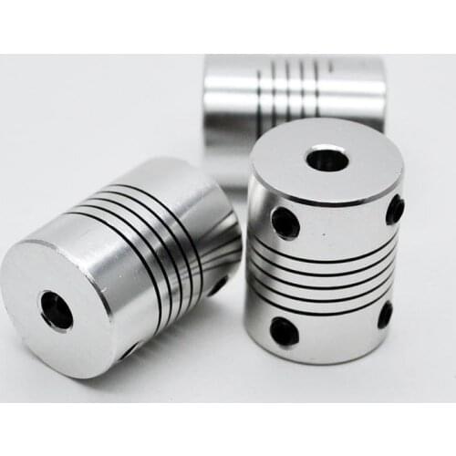 D19L25 5x8 CNC Motor Jaw Shaft Coupler 5 8 6.35mm 7mm 8mm Flexible Coupling 19x25mm Stepper Motor Coupler Encoders Machine