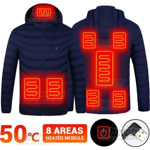 Autumn Winter Electric Heated Jacket Moto Warm Thermal Clothes Motorcycle Jacket USB Heated Vest Riding Biker Coat Ski Men Women