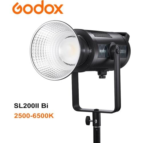 Godox SL200II Bi SL150IIBi SL200IIBi LED Video Light 2500-6500K Bi-Color Powerful Photography Studio Soft Light Lamp