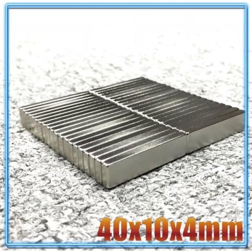 1/2/5/10/20Pcs 40x10x4 Neodymium Magnet 40mm x 10mm x4mm N35 NdFeB Block Super Powerful Strong Permanent Magnetic imanes 40*10*4