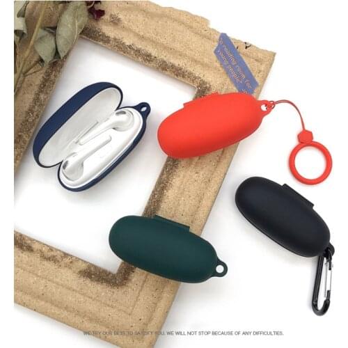 New Soft Washable Dust-proof Protective Cover Silicone Case for 1MORE ComfoBuds ESS3001T Wireless Earphone Case With Hook