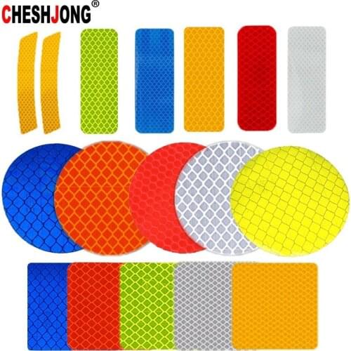 Car Safety Caution Reflective Tape Sticker Warning Mark Light Reflector Self Adhesive Universal Car Accessories HOT SALE