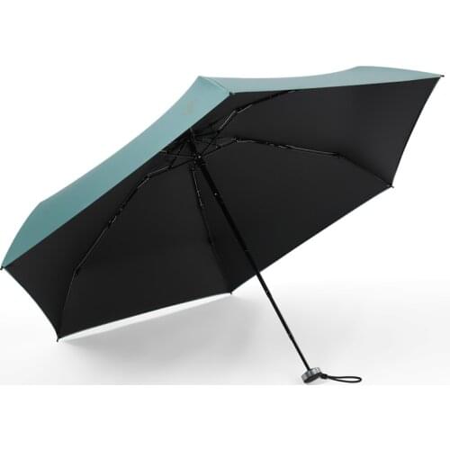 Five Folding Sun Beach Umbrella Uv Protection Pocket Carbon Fiber Umbrella Non Automatic Parasolka Damska Outdoor Product EF50UB