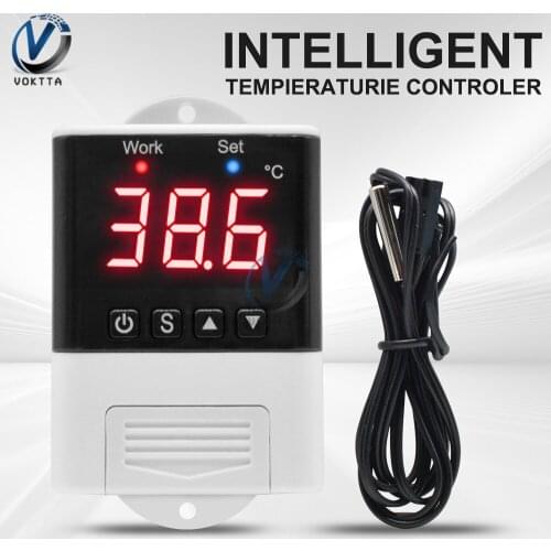 DTC1100 Temperature Controller AC 110/220V Electronic Digital Microcomputer Intelligent Thermostat for Aquarium Tank Incubator