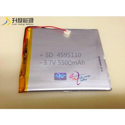 SD4595110 3.7V 5500MAH lithium ion polymer battery for gps/gsm
