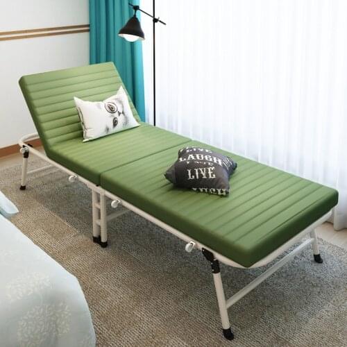 Folding single person simple office recliner bedroom nap bed lunch break bed escort bed camp bed