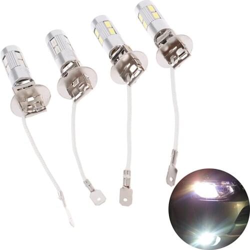 2PCS Car Light H3 LED High Power Long Lifespan LED Fog Running Light Bulb