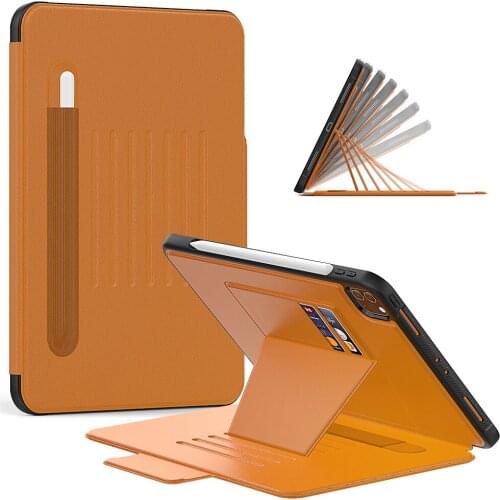 Smart Cover Case For iPad Pro 11inch 2020 2018 Leather Card Holder Stand Covers Auto Sleep/Wake iPad Pro 11 Shockproof Shell