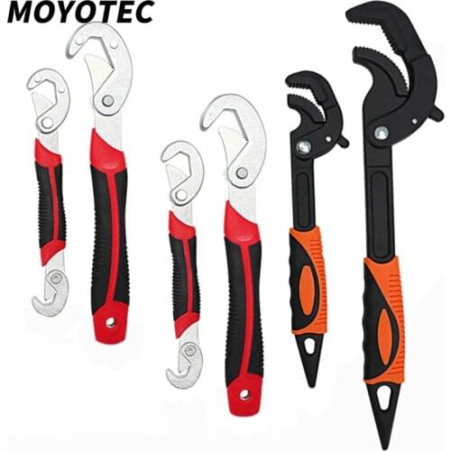 MOYOTEC Universal Wrench Tool Adjustable Multi-function Spanner Tool Home Repair Key Hand tool Universal Pipe Wrench