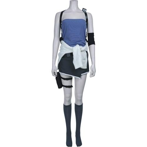 In Stock) Evil 3 Jill Valentine Cosplay Costume Uniform Outfit Women clothing Halloween Costume
