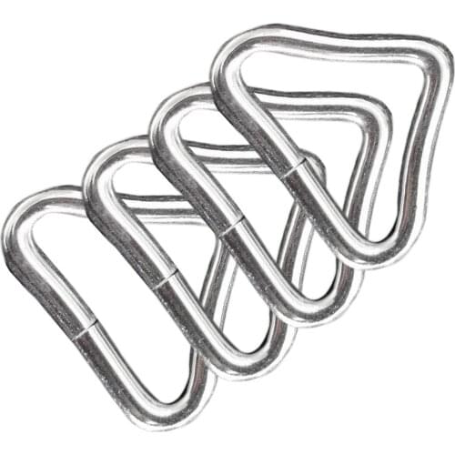 10 PCS Per Set Trampoline Jumping Bed Bungee Bed Mesh Cloth Mattress Jumping Cloth Iron Buckle Metal Stainless Triangle Ring